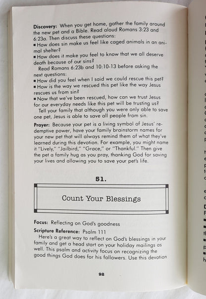 52 Fun Family Devotions by Mike & Amy Nappa (Good, 1994, Pbk, 96 pages, Augsburg)