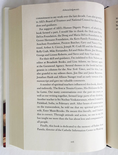 Love Your Enemies: How Decent People Can Save America From the Culture of Contempt by Arthur C. Brooks (Very good, 2019, HC, 242 pages, Broadside Books)