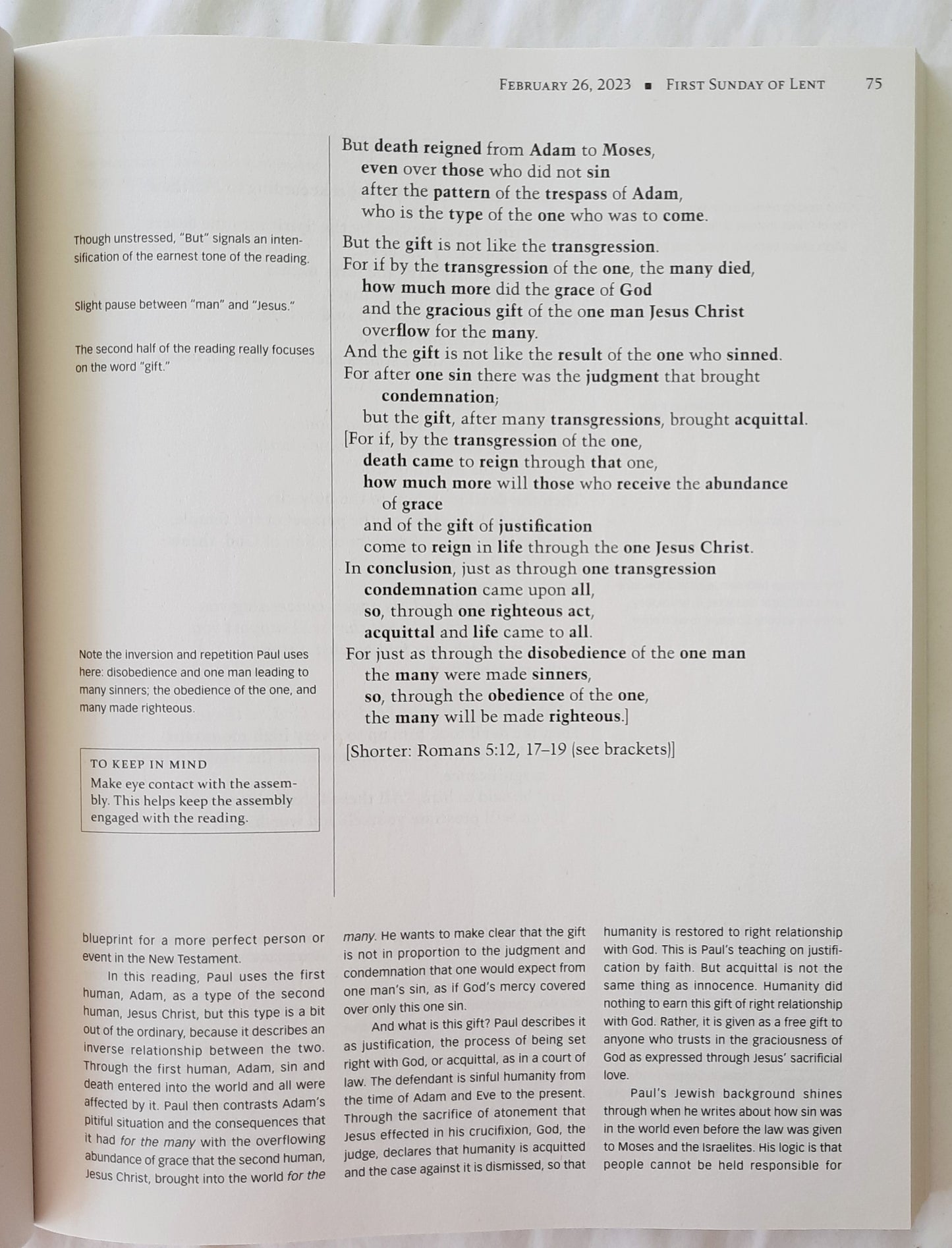 Workbook for Lectors, Gospel Readers, and Proclaimers of the Word 2023 Year A United States Edition (Very good, 2022, Pbk, 293 pages, Liturgy Training Publications)