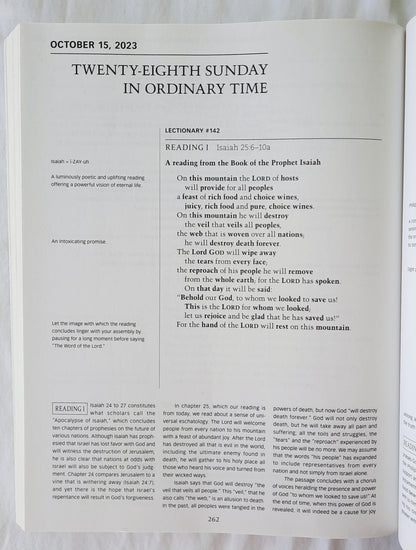 Workbook for Lectors, Gospel Readers, and Proclaimers of the Word 2023 Year A United States Edition (Very good, 2022, Pbk, 293 pages, Liturgy Training Publications)