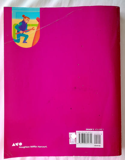 HMH Go Math! Grade 3 Volume 1 Workbook by Houghton Mifflin Harcourt Publishing Co. (Good, 2010, Pbk, 417 pages)