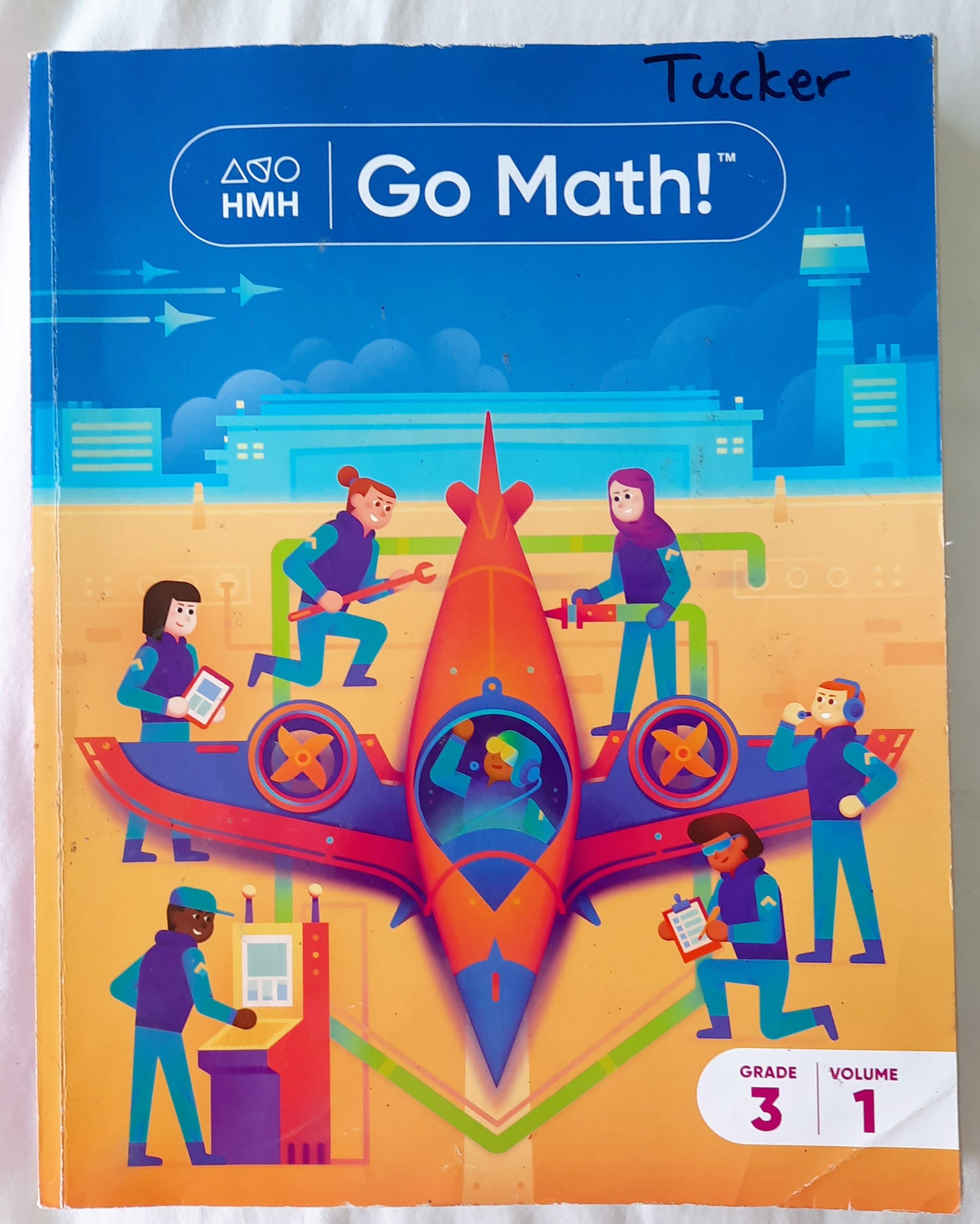 HMH Go Math! Grade 3 Volume 1 Workbook by Houghton Mifflin Harcourt Publishing Co. (Good, 2010, Pbk, 417 pages)