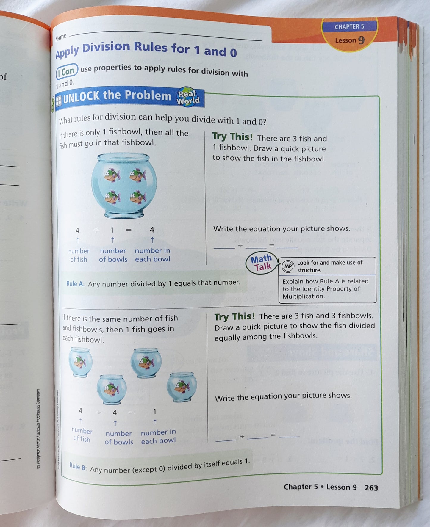 HMH Go Math! Grade 3 Volume 1 Workbook by Houghton Mifflin Harcourt Publishing Co. (Good, 2010, Pbk, 417 pages)