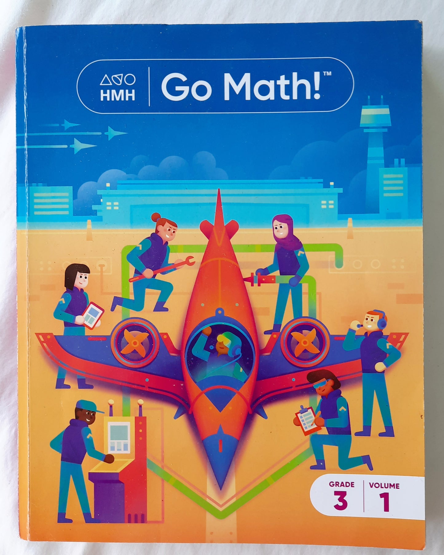 HMH Go Math! Grade 3 Volume 1 Workbook by Houghton Mifflin Harcourt Publishing Co. (Good, 2010, Pbk, 417 pages)