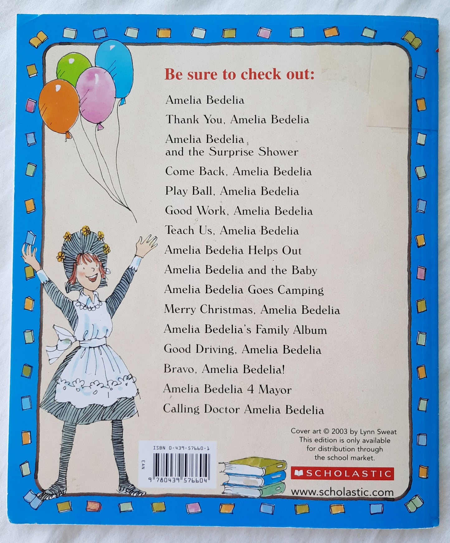 Amelia Bedelia, Bookwork by Herman Parish; Lynn Sweat (Very good, 2004, Pbk, 64 pages, Scholastic)