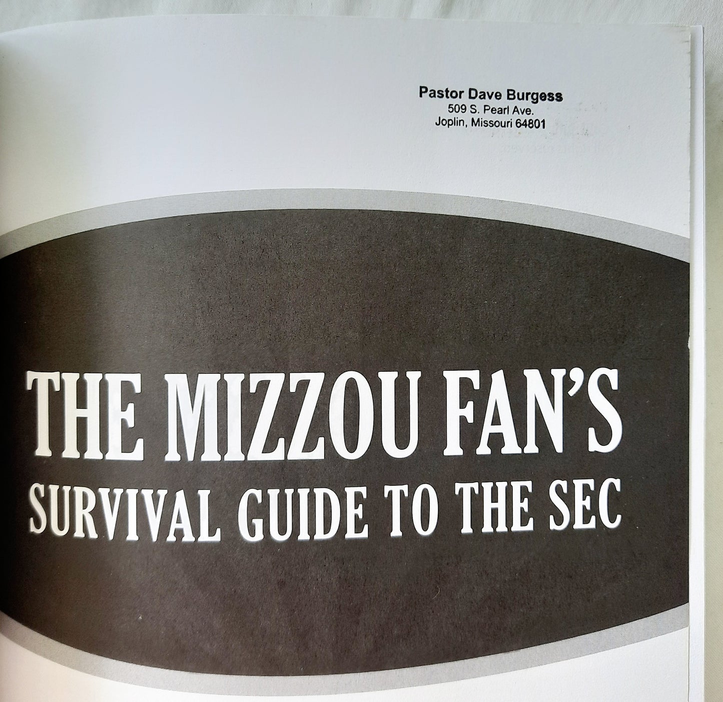 The Mizzou Fan's Survival Guide to the SEC (Very good, 2012, Pbk, 202 pages, Reedy Press)