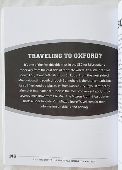 The Mizzou Fan's Survival Guide to the SEC (Very good, 2012, Pbk, 202 pages, Reedy Press)