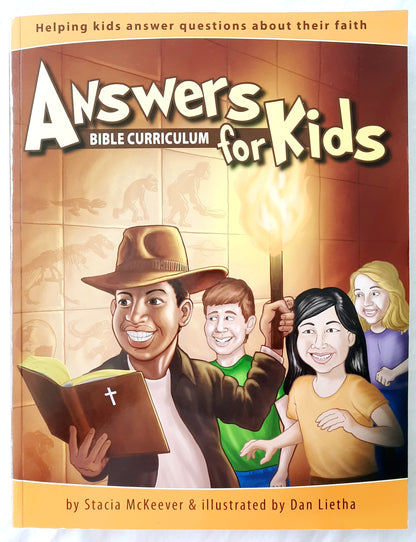 Answers for Kids Bible Curriculum by Stacie McKeever (Like New, 2021, Pbk, Anwers in Genesis)