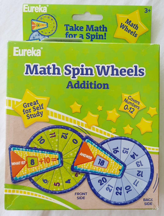 Math Spin Wheels: Addition by Eureka (New, 2017, Paper Magic Group)