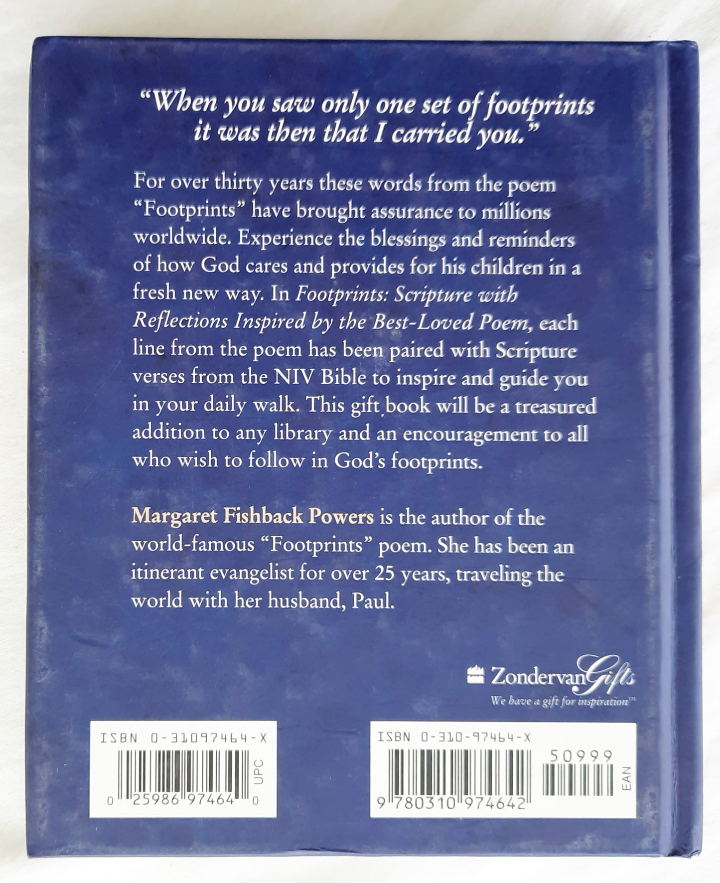 Footprints: Scripture with Reflections by Margaret Fishback Powers (Very Good, 1998, HC, Zondervan)