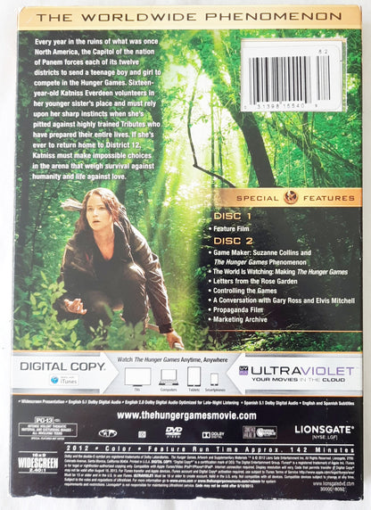 The Hunger Games 2-Disc DVD + Digital Copy (Very good, 2012, PG-13, Lionsgate)