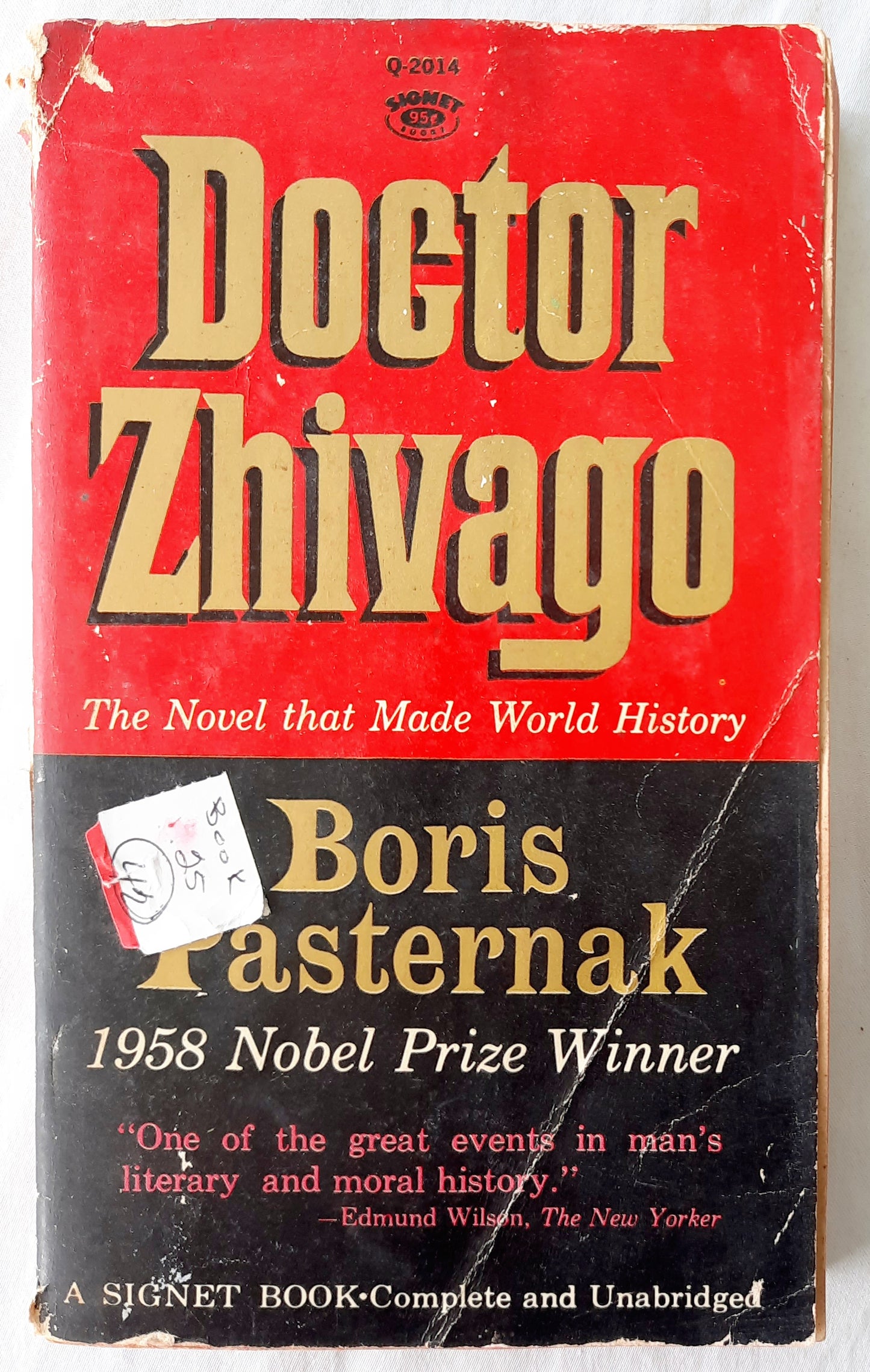 Doctor Zhivago by Boris Pasternack (Acceptable, 1962, Pbk, 456 pages, Signet Book)