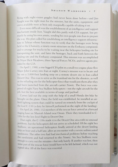 Shadow Warriors: Inside the Special Forces by Tom Clancy; General Carl Stiner [Ret.] (Study in Command, Very good, 2002, HC, 548 pages, G.P. Putnam's Sons)