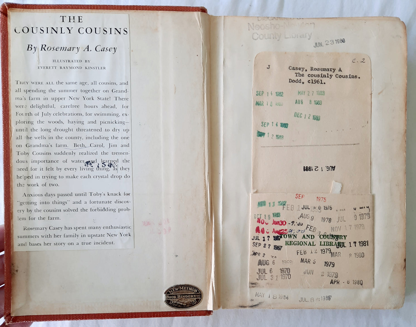 The Cousinly Cousins by Rosemary A. Casey (Acceptable, 1961, HC, 175 pages, 1st edition, Dodd, Mead & Co.)