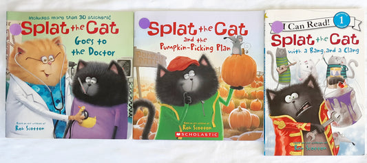 Splat the Cat SET by Rob Scotton (Very good, 2013, Pbk, 32 pages, Scholastic/Harper)