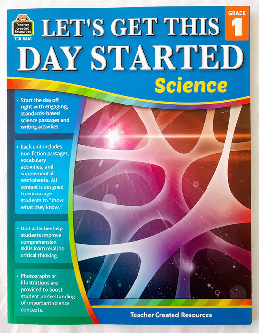 Let's Get This Day Started Science Grade 1 by Tracy Edmunds (New, 2020, Pbk, 112 pages, Teacher Created Resources)