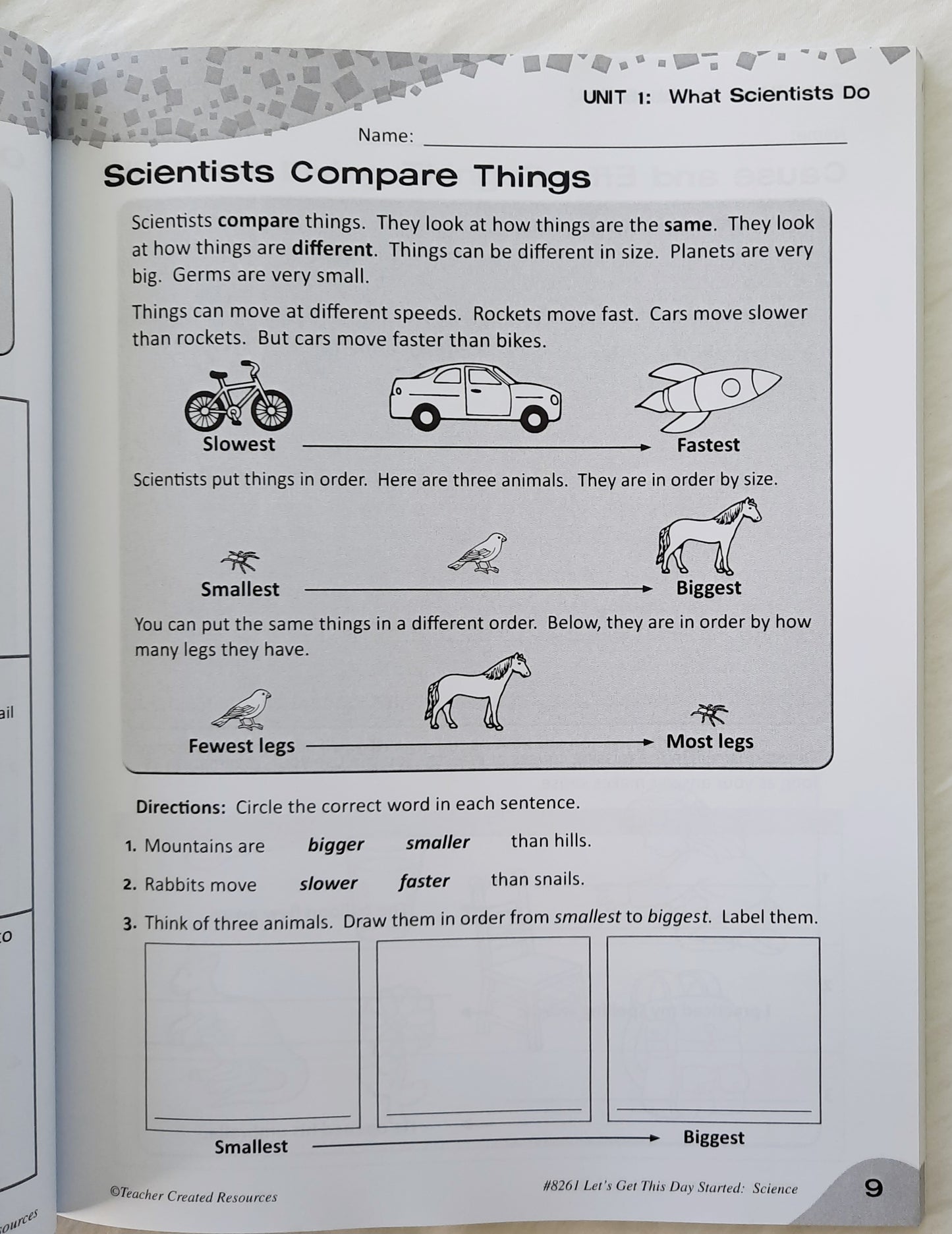 Let's Get This Day Started Science Grade 1 by Tracy Edmunds (New, 2020, Pbk, 112 pages, Teacher Created Resources)