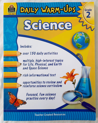 Daily Warm-Ups Science Grade 2 by Karen McRae (New, 2021, Pbk, 176 pages, Teacher Created Resources)