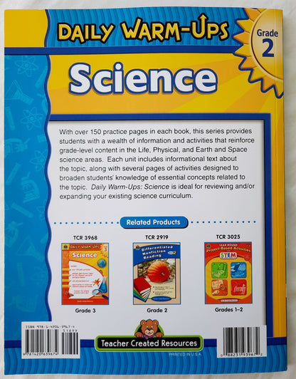 Daily Warm-Ups Science Grade 2 by Karen McRae (New, 2021, Pbk, 176 pages, Teacher Created Resources)