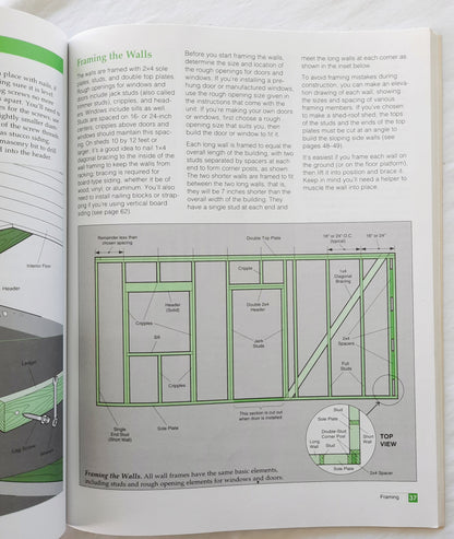 Quick Guide Storage Sheds: Step-By-Step Construction Methods by Jim Barrett (Very good, 1994, PBK, 80 pages, Creative Homeowner Press)