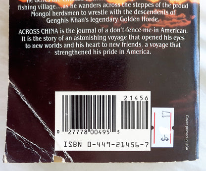 Across China by Peter Jenkins (Good, 1988, Pbk, 364 pages, Fawett Crest)