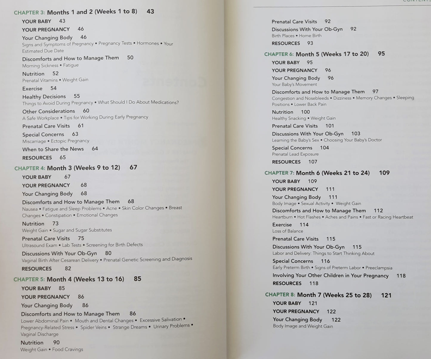 Your Pregnancy and Childbirth Month to Month 7th edition by ACOG (Like New, 2021, Pbk, 762 pages, American College of Obstetricians and Gynecologists)