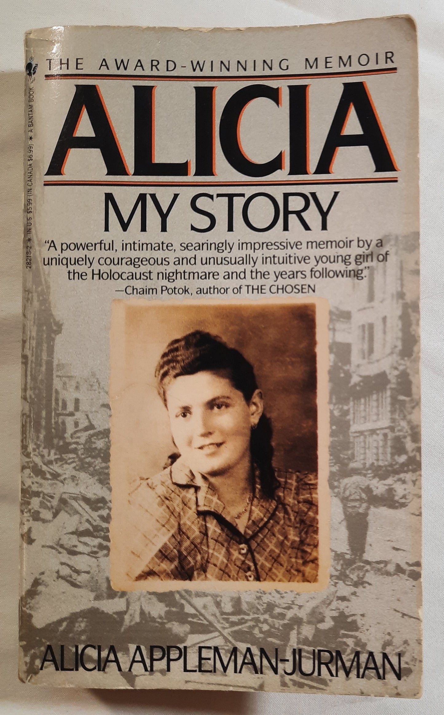 Alica: My Story by Alicia Appleman-Jurman (Author Signed, Good, 1990, Pbk, 433 pages, Bantam Books)