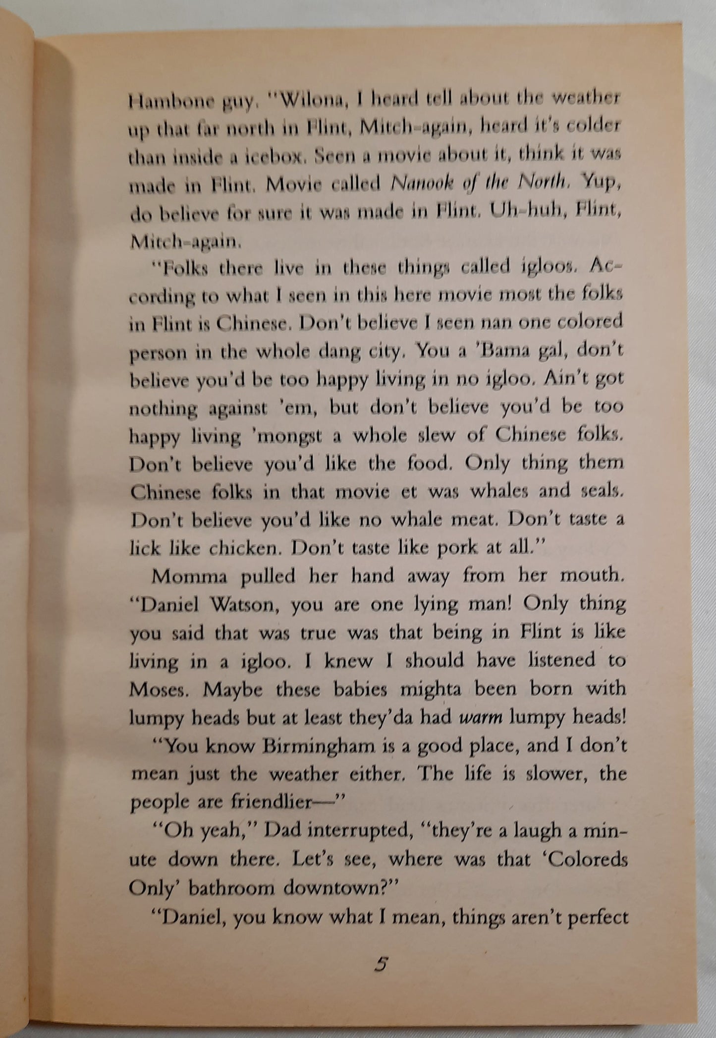 The Watsons Go to Birmingham - 1963by Christopher Paul Curtis (Very good, 1998, Pbk, 211 pages, Scholastic)