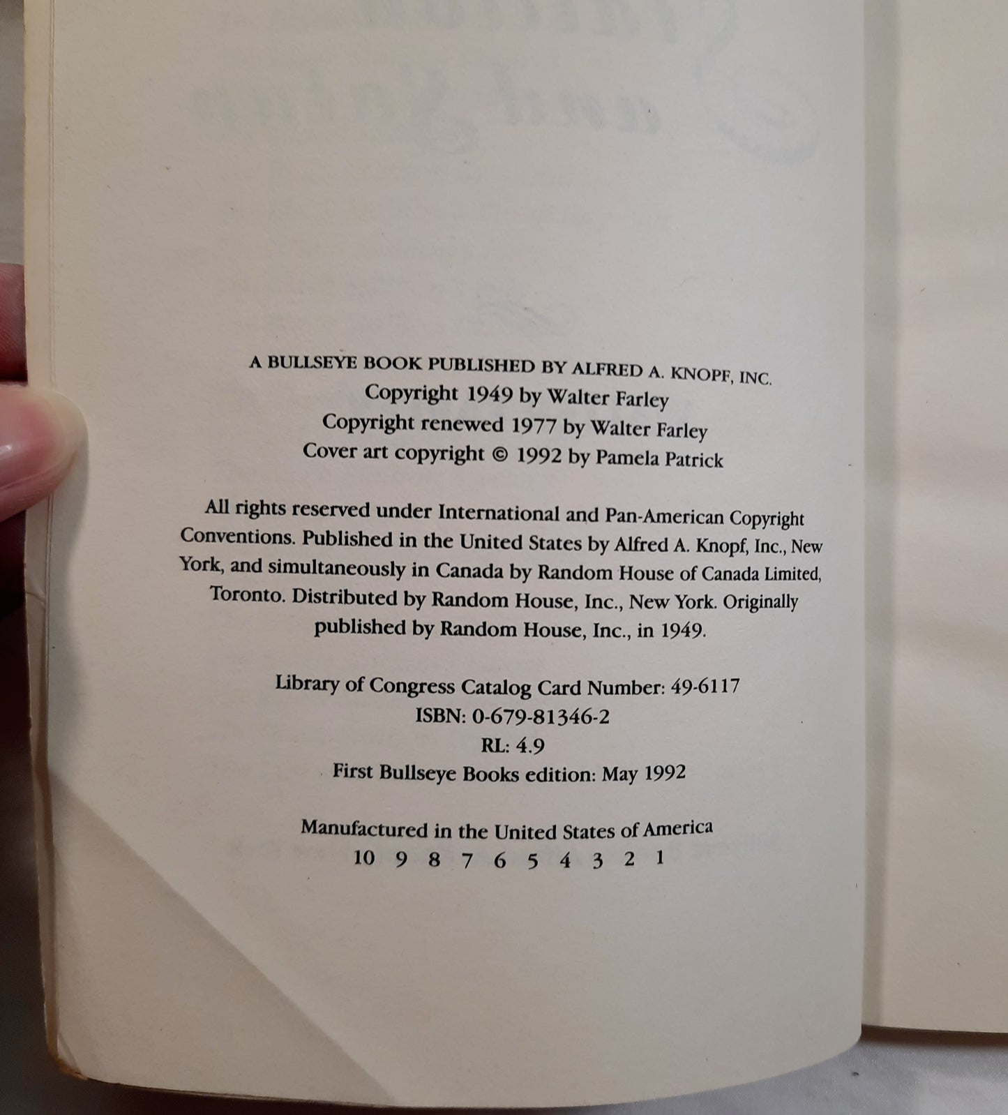 The Black Stallion and Satan by Walter Farley (Very good, 1992, Pbk, 178 pages, Bullseye Book)