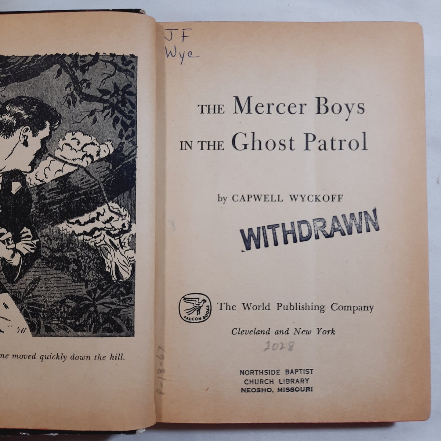 The Mercer Boys in the Ghost Patrol by Capwell Wyckoff (Acceptable, 1951, HC, 216 pages, Falcon Books)