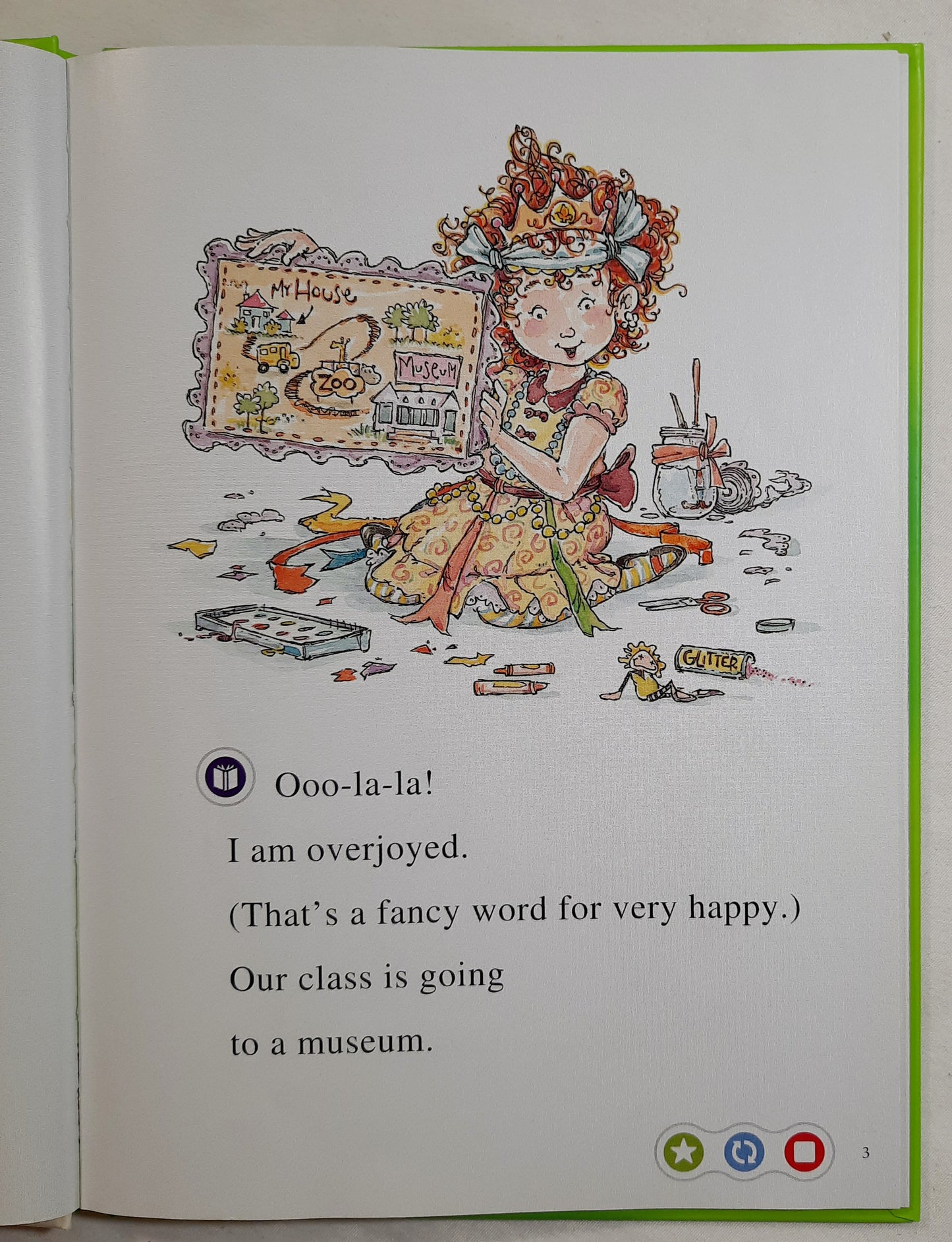 Fancy Nancy at the Museum by Jane O'Connor (Very Good, 2008, HC, 30 pages, Leapfrog TAG)