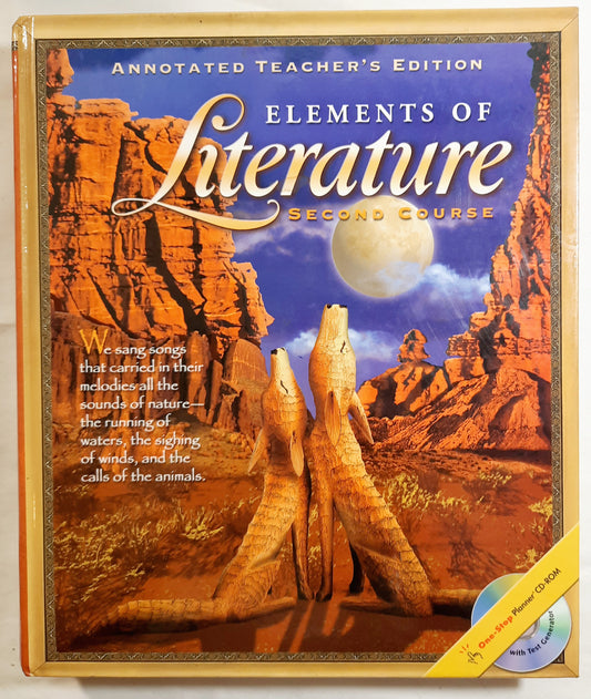 Elements of Literature Second Course Annotated Teacher's Edition by Kylene Beers; Robert Probst (Very good, 2003, HC, 911 pages, Holt, Rinehart and Winston)