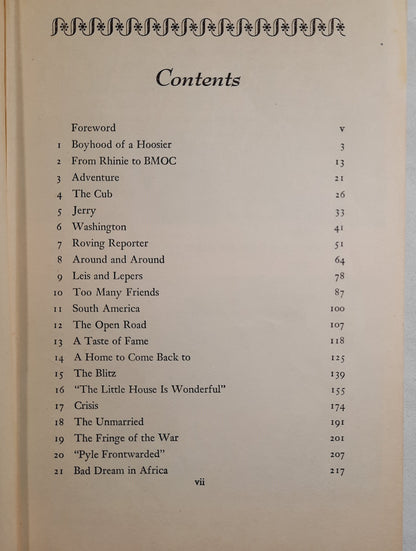 The Story of Ernie Pyle by Lee G. Miller (Good, 1950, The Viking Press, HC, 439 pages)