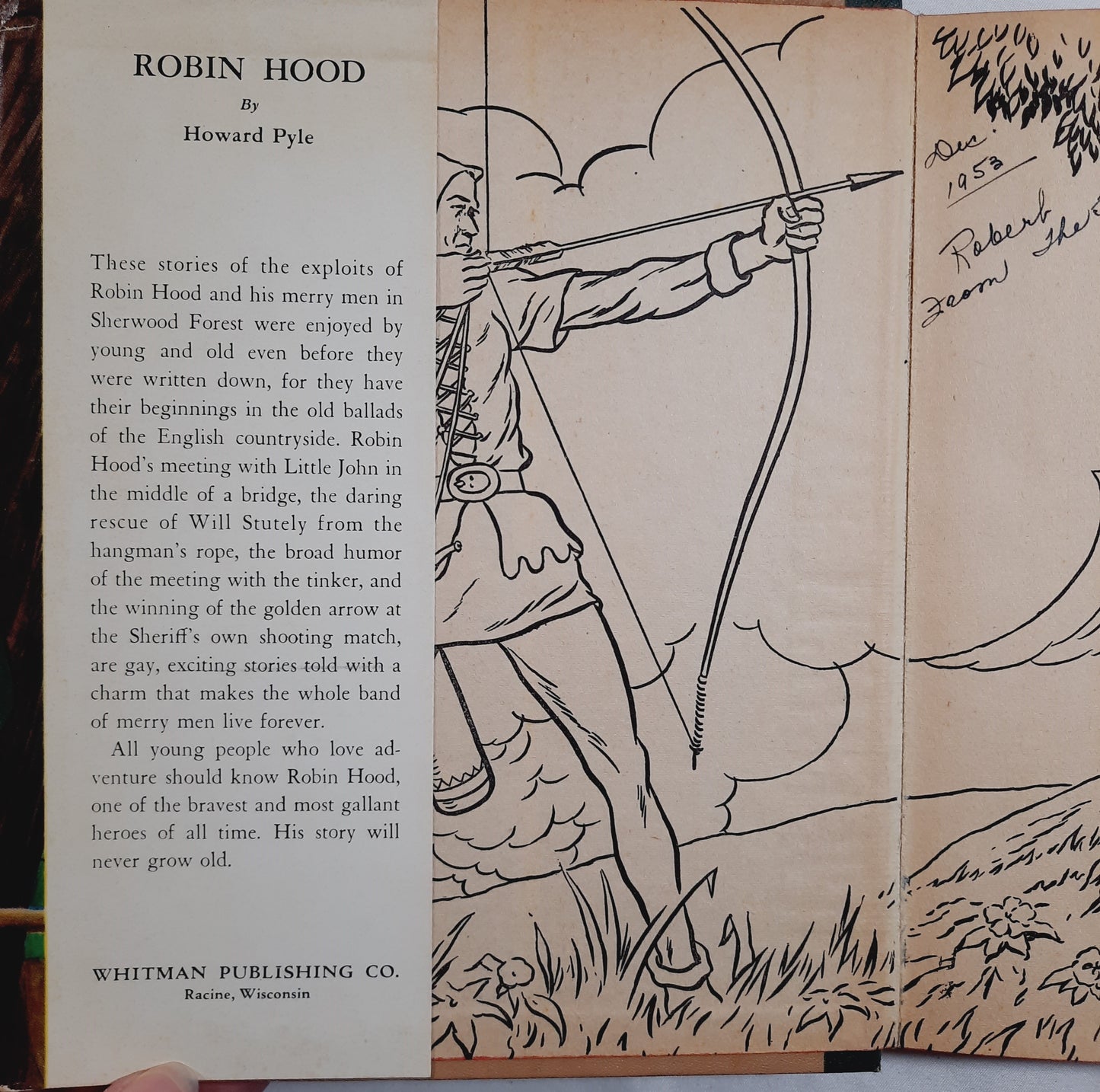 The Merry Adventures of Robin Hood by Howard Pyle; Erwin L. Hess (Very good, 1946, HC, 237 pages, Whitman Publishing)