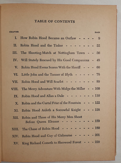 The Merry Adventures of Robin Hood by Howard Pyle; Erwin L. Hess (Very good, 1946, HC, 237 pages, Whitman Publishing)