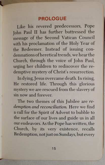 The Pilgrim's Prayer Book Holy Year Edition by The Missionary Oblates of Mary Immaculate (Very good, 1983, Leather, 223 pages, Shrine of Our Lady of the Snows)