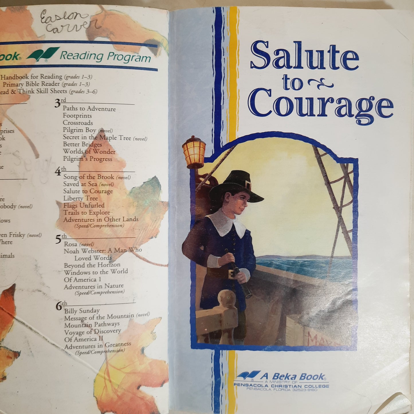 Abeka Salute to Courage Reader 4.1 (Good, 1999, Pbk, 274 pages, A Beka Book)