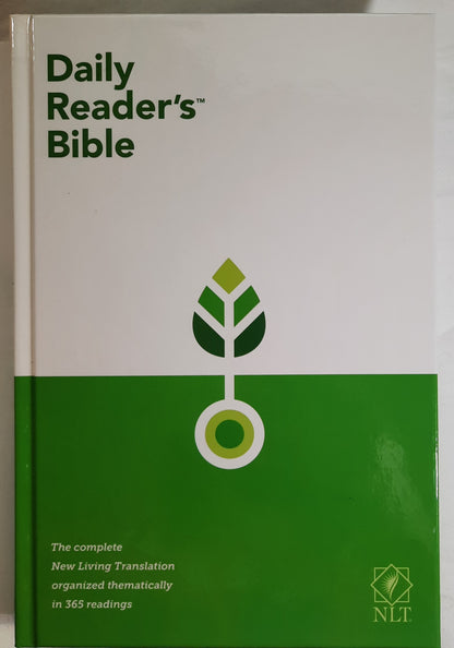 NLT Daily Reader's Bible (New, 2020, HC, 1123 pages, Tyndale House)