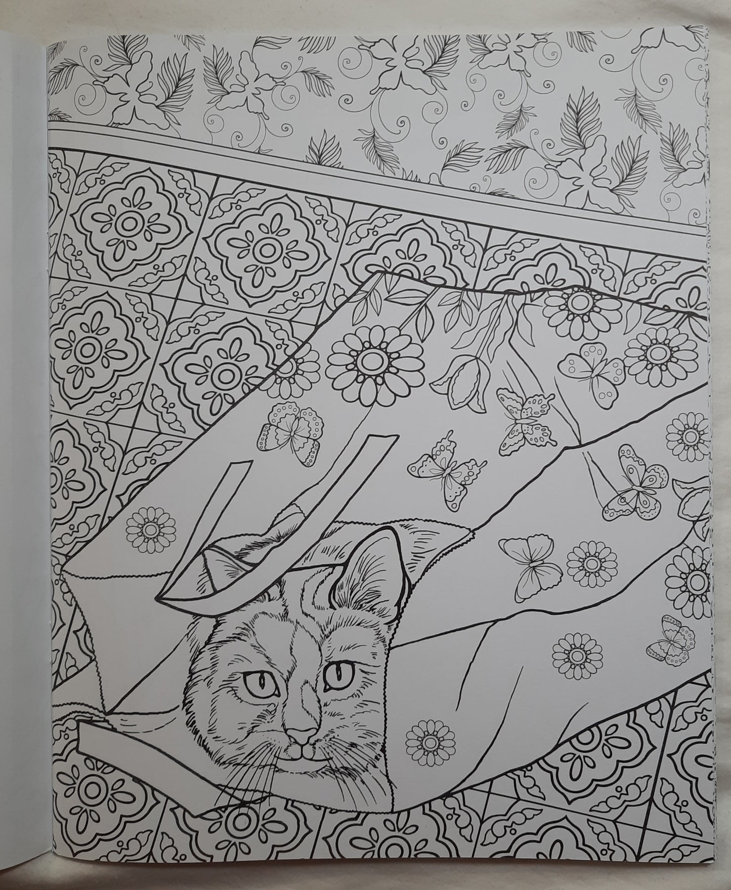 Coloring Book Cat Designs Coloring Art (New, 2015, Pbk, 24 pages, Product Concept)