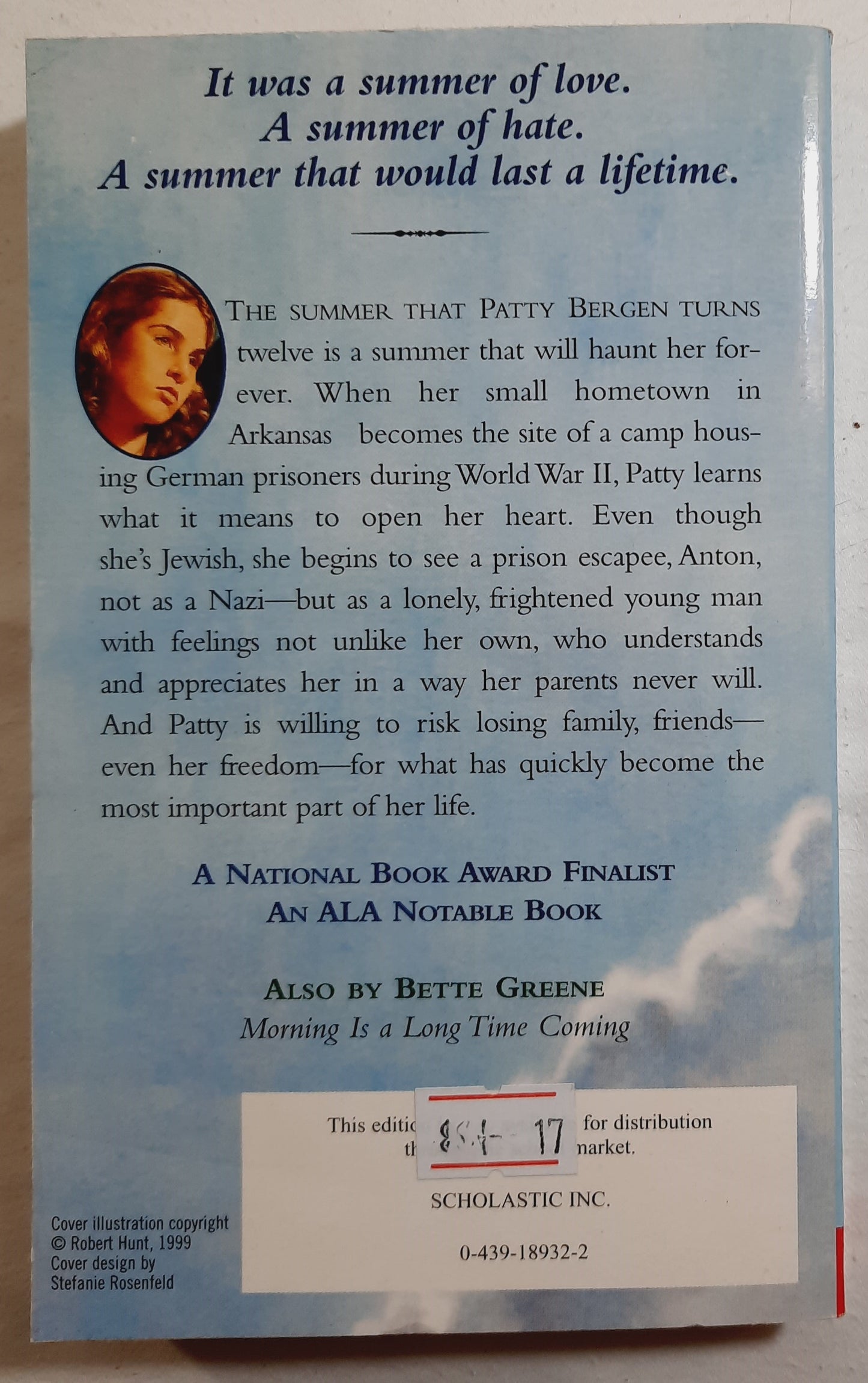 Summer of My German Soldier by Bette Greene (Very good, 2000, Pbk, Scholastic, 231 pages)