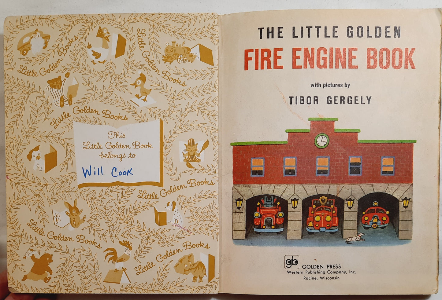 Fire Engines illustrated by Tibor Gergely (Good, 1972, HC, 24 pages, Western Publishing)