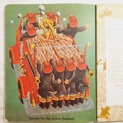 Fire Engines illustrated by Tibor Gergely (Good, 1972, HC, 24 pages, Western Publishing)