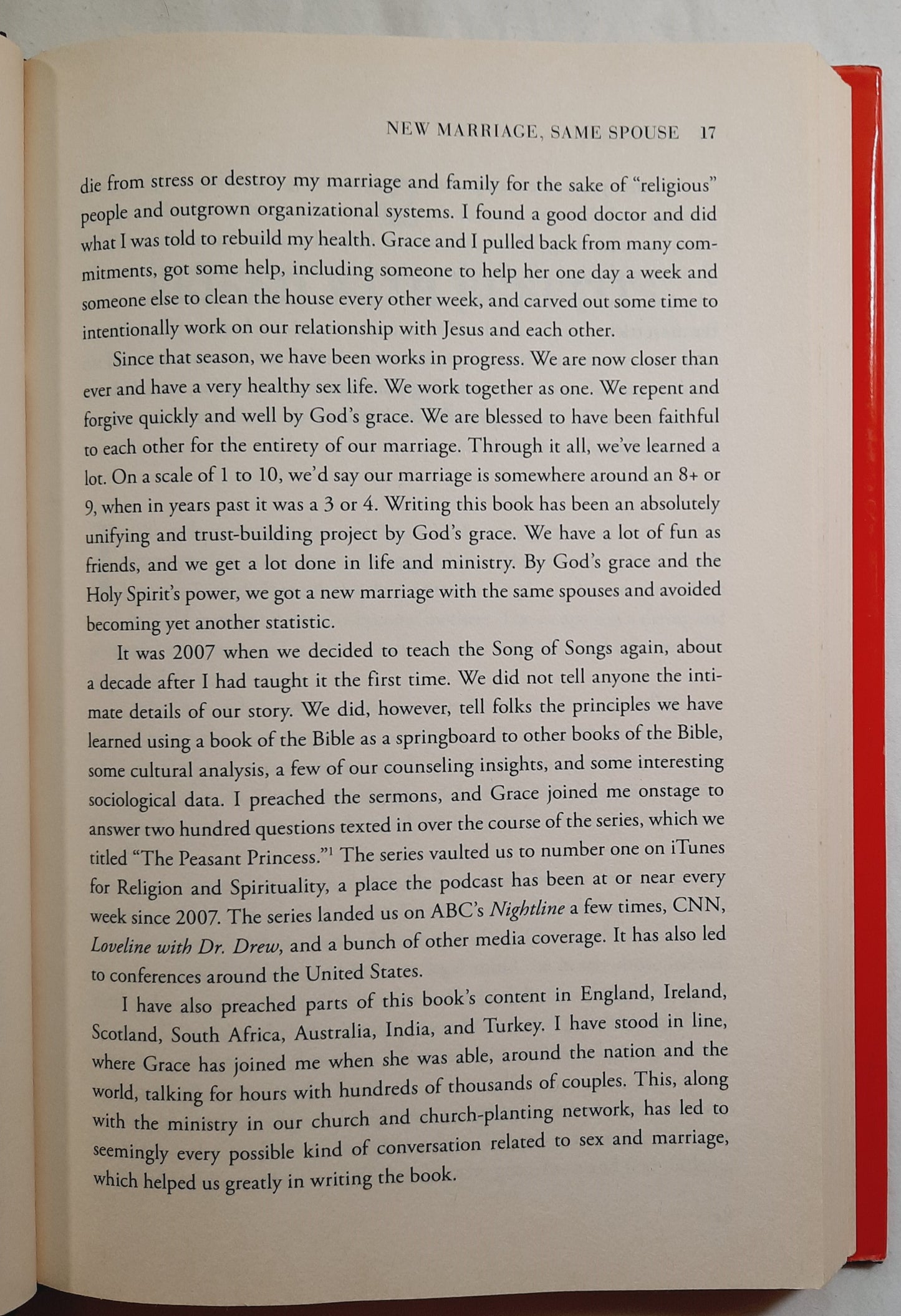 Real Marriage: The Truth about Sex, Friendship & Life Together by Mark & Grace Driscoll (Very good, 2012, HC, 249 pages, Thomas Nelson)