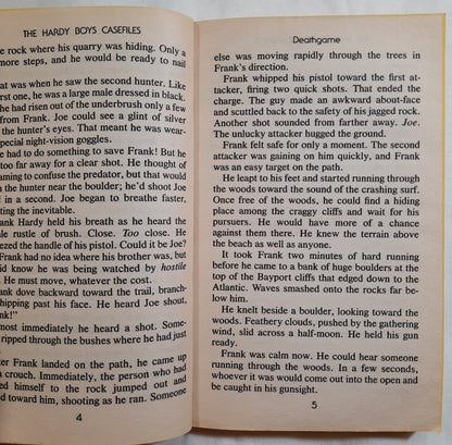 The Hardy Boys Casefiles No. 7: Deathgame by Franklin W. Dixon (Good, 1987, Pbk, 151 pages, Archway)