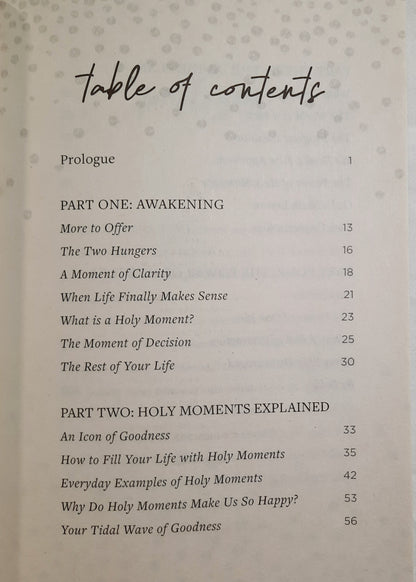 Holy Moments by Matthew Kelly (Very good, 2022, Pbk, 116 pages, Blue Sparrow)