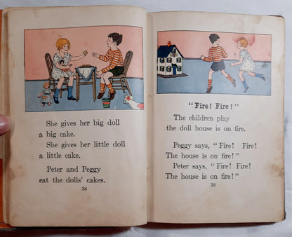 The Work-Play Books: Peter and Peggy by Arthur Gates; Miriam Huber (Poor, 1930s, HC, MacMillan)