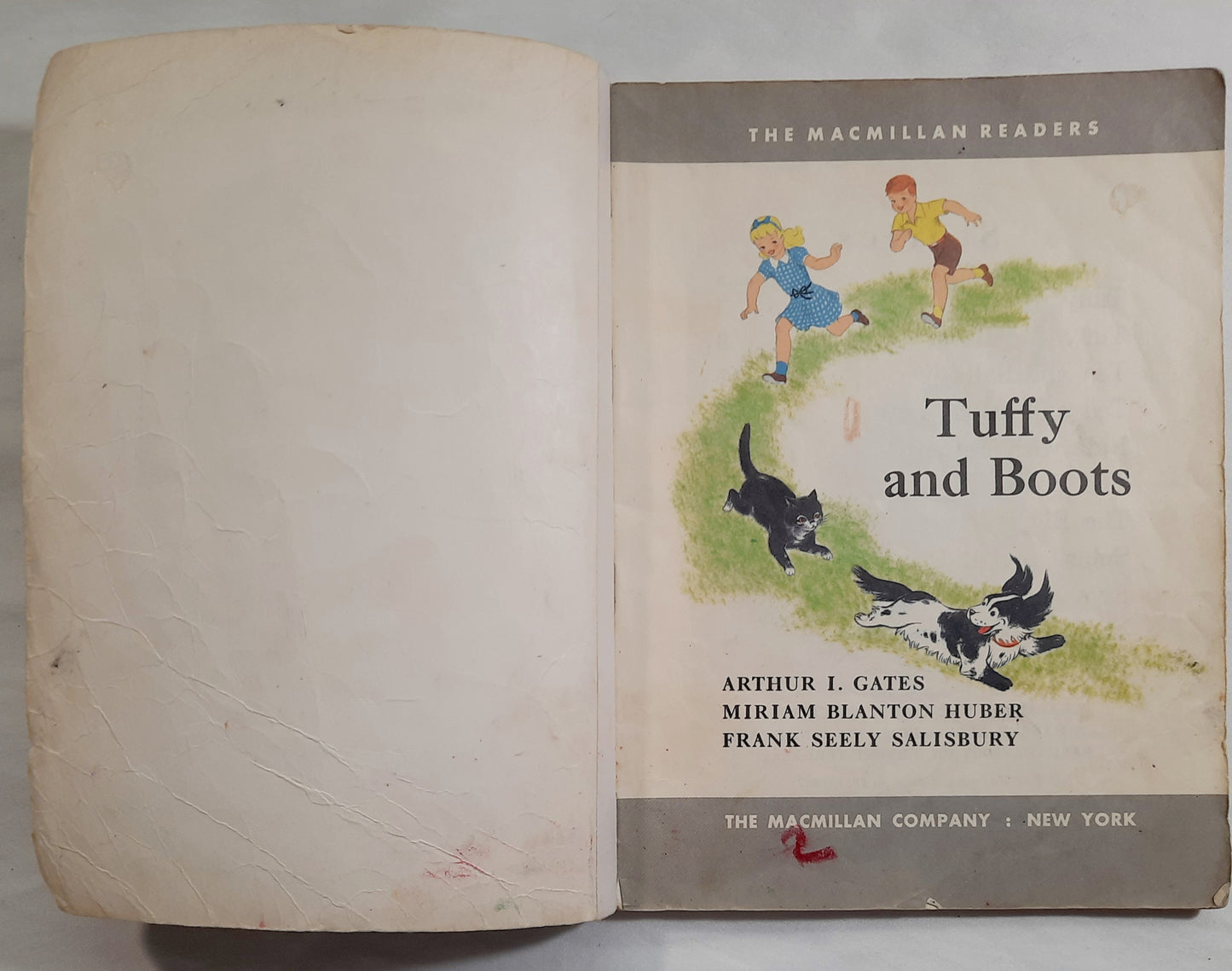 Tuffy and Boots by Arthur Gates; Miriam Huber; Frank Salisbury (Poor, 1957, Pbk, 64 pages, The MacMillan Co.)