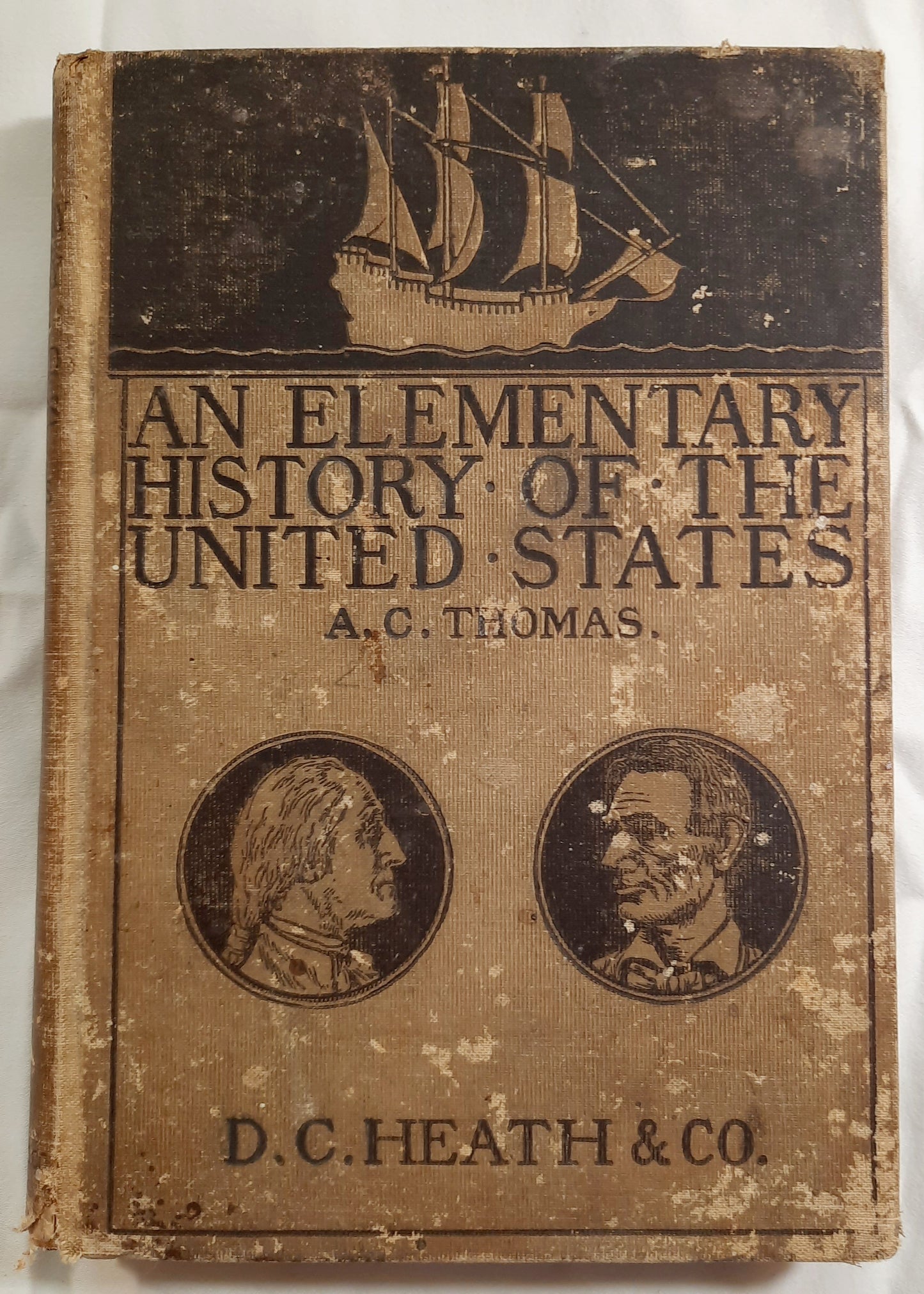 An Elementary History of the United States by A.C. Thomas (Good, 1900, HC, 350 pages, D.C. Heath & Co.)