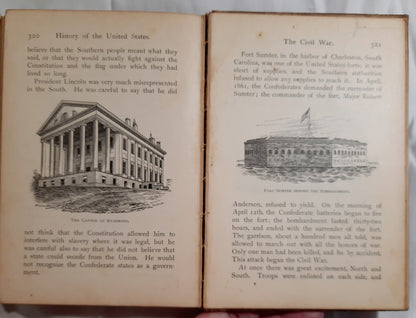 An Elementary History of the United States by A.C. Thomas (Good, 1900, HC, 350 pages, D.C. Heath & Co.)