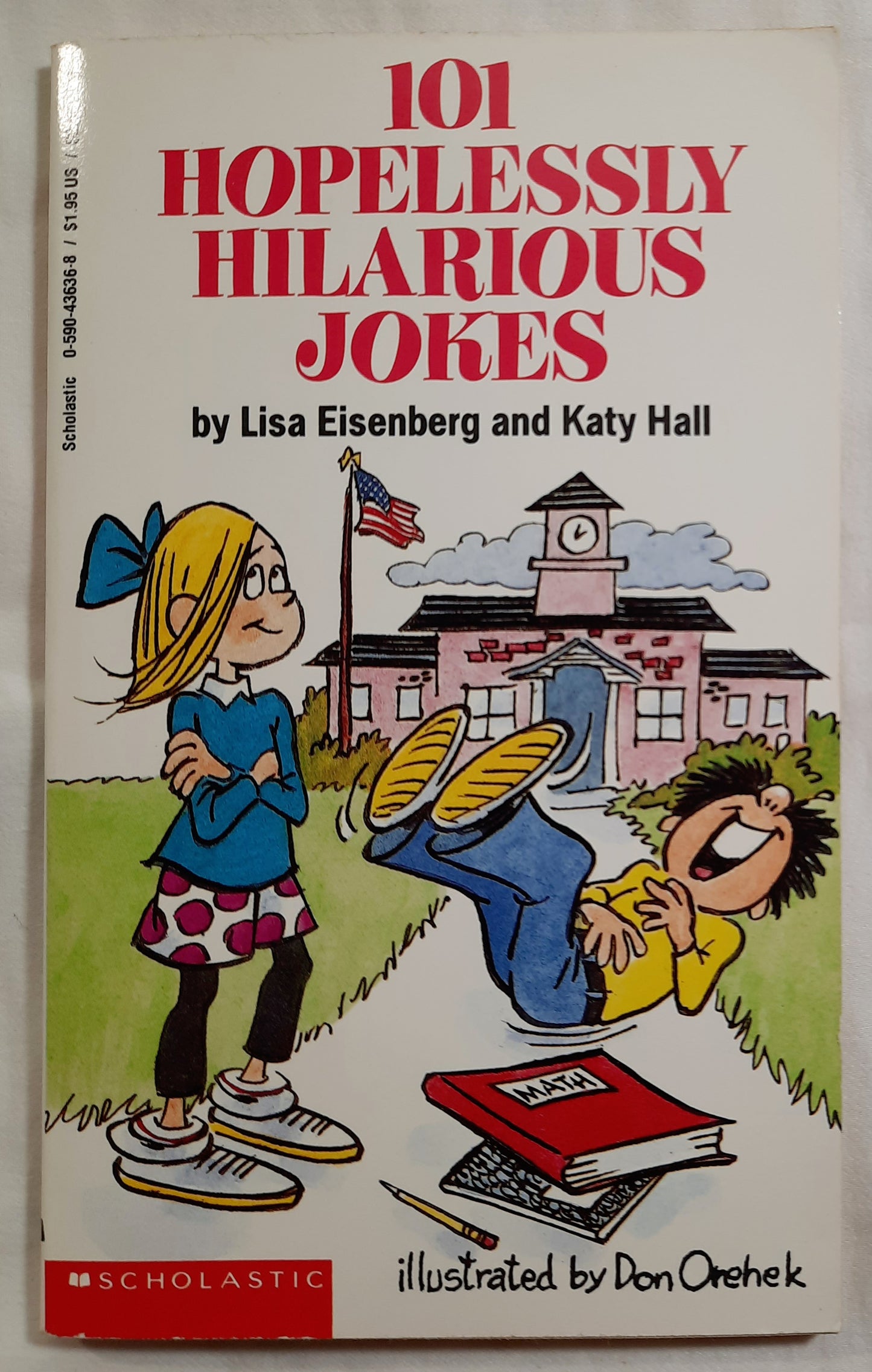 SET 7 Juvenile Jokebooks: 101 Funny Bunny, Hamburger, Summertime, School, Bug, Cat and Dog, Hilarious Jokes by Lisa Eisenberg; Katy Hall (Good to Very good, Pbk, Scholastic)